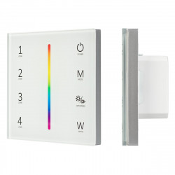 Панель Sens SMART-P45-RGBW White (230V, 4 зоны, 2.4G), Arlight, 028140