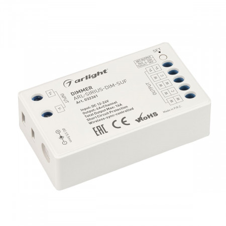 Диммер ARL-SIRIUS-DIM-SUF (12-24V, 4x4A, 2.4G), Arlight