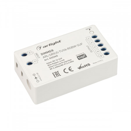 Диммер ARL-SIRIUS-TUYA-RGBW-SUF (12-24V, 4x4A, 2.4G), Arlight