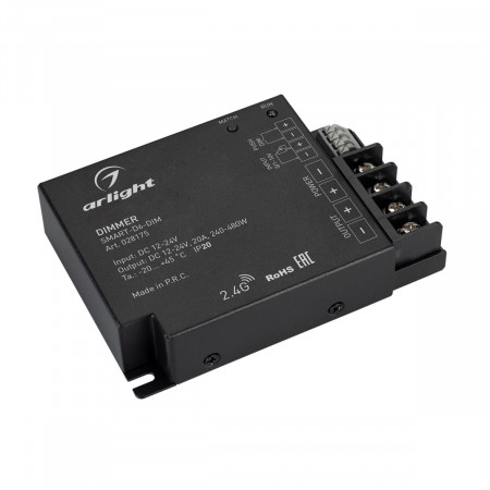 Диммер SMART-D6-DIM (12-24V, 1x20A, 2.4G), Arlight