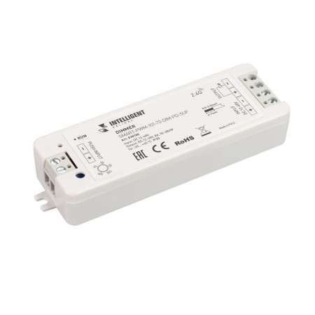 Диммер SMART-PWM-101-72-DIM-PD-SUF (12-48V, 1x8A, SS, 2.4G) (IARL, IP20 Пластик, 5 лет), Arlight
