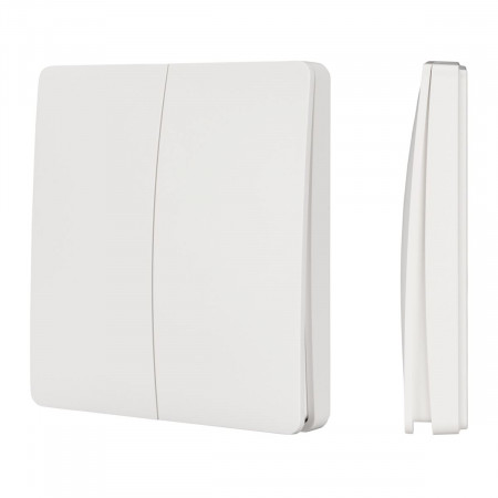 Кнопочная панель KINETIC-801-22-2G-WP-SUF White (No battery, IP67, 433Mhz) (IARL, IP67 Пластик, 3 года), Arlight