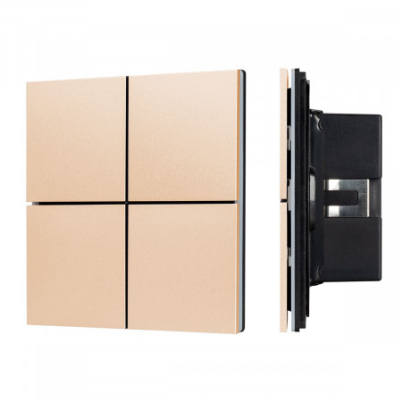 Кнопочная панель KNX-304-23-IN Champagne (BUS, Frameless) (IARL, IP20 Металл, 2 года), Arlight