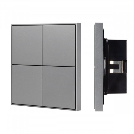 Кнопочная панель KNX-304-23-IN Grey (BUS, Frame) (IARL, IP20 Металл, 2 года), Arlight