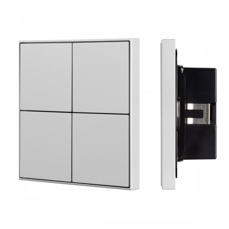 Кнопочная панель KNX-304-23-IN Silver (BUS, Frame) (IARL, IP20 Металл, 2 года), Arlight