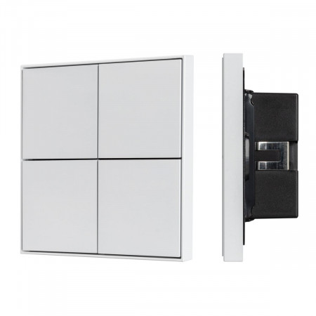 Кнопочная панель KNX-304-23-IN White (BUS, Frame) (IARL, IP20 Металл, 2 года), Arlight