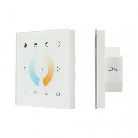 Сенсорная панель DALI-901-11-1G-4SC-MIX-DT8-IN White (BUS/230V) (IARL, IP20 Пластик, 3 года), Arlight