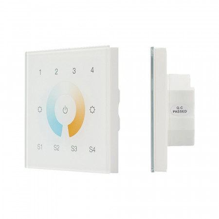 Сенсорная панель DALI-901-11-4G-4SC-MIX-DT8-IN White (BUS/230V) (IARL, IP20 Пластик, 3 года), Arlight