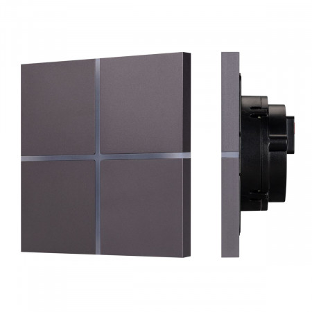 Сенсорная панель KNX-304-13-IN Grey (BUS, Frameless) (IARL, IP20 Металл, 2 года), Arlight