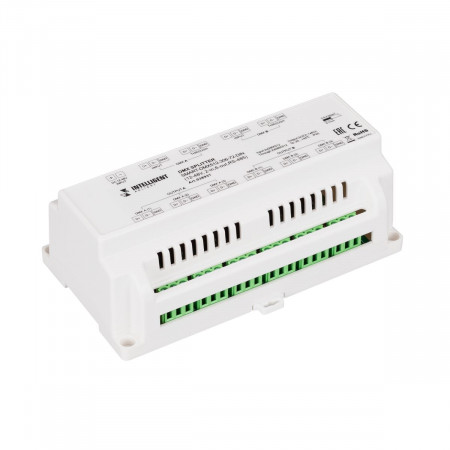 Сплиттер SMART-DMX512-306-72-DIN (12-48V, 2-in, 6-out, RS-485) (IARL, IP20 Металл, 5 лет), Arlight