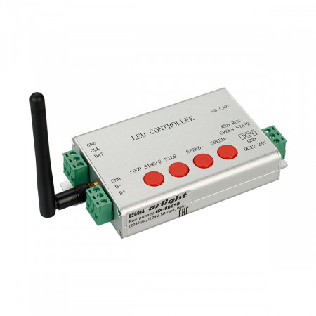 Контроллер HX-806SB (2048 pix, 12-24V, SD-card, WiFi), Arlight