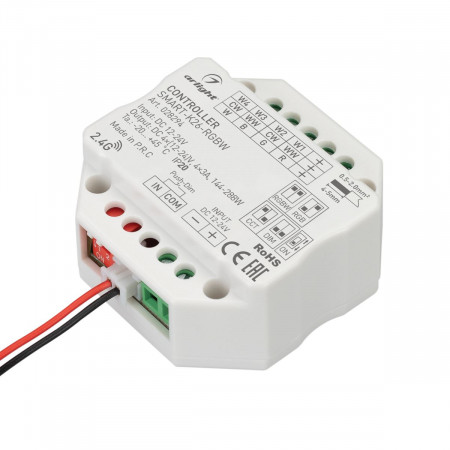 Контроллер SMART-K26-RGBW (12-24V, 4x3A, 2.4G), Arlight