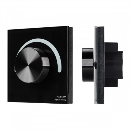 Панель SMART-P1-DIM-G-IN Black (3V, Rotary, 2.4G), Arlight