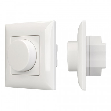 Панель SMART-P15-DIM-IN White (230V, 1A, TRIAC, Rotary, 2.4G), Arlight