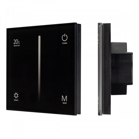 Панель SMART-P36-DIM-IN Black (230V, 1.2A, TRIAC, Sens, 2.4G), Arlight