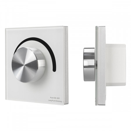 Панель SMART-P37-DIM-IN White (230V, 1.2A, TRIAC, Rotary, 2.4G), Arlight