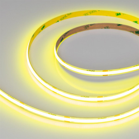 Светодиодная лента COB-X480-8mm 24V Yellow Volt (8 W/m, IP20, 5m), Arlight