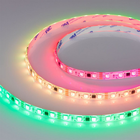 Светодиодная лента герметичная SPI-SE-B60-10mm 12V RGB-PX3-BPT (12 W/m, IP65, 5060, 5m), Arlight