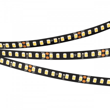 Светодиодная лента RT-A160-BLACK-8mm 24V Warm3000 (12 W/m, IP20, 2835, 5m), Arlight