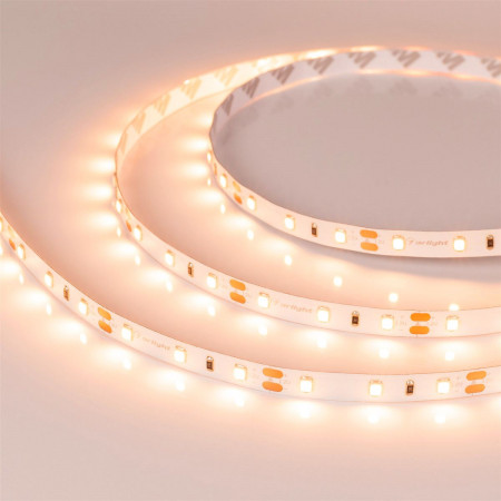 Светодиодная лента RT-A60-8mm 12V Warm2400 (4.8 W/m, IP20, 2835, 5m), Arlight