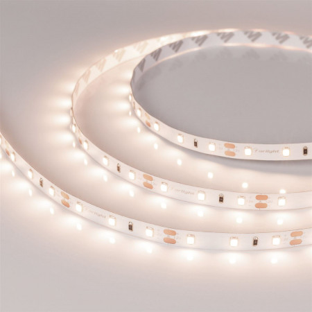 Светодиодная лента RT-A60-8mm 12V Warm3500 (4.8 W/m, IP20, 2835, 5m), Arlight