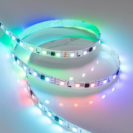 Светодиодная лента SPI-B60-10mm 12V RGB-PX3 (14.4 W/m, IP20, 5060, 5m), Arlight