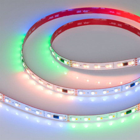 Светодиодная лента SPI-BA120-12mm 24V RGBW-Warm-PX6-BPT (16 W/m, IP20, 5060/2835, 5m), Arlight