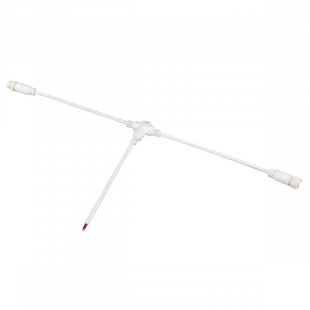 Коннектор питания ARL-MOONLIGHT-SPI/DMX-CON-POWER-T-MID-WIRE-WH, Arlight