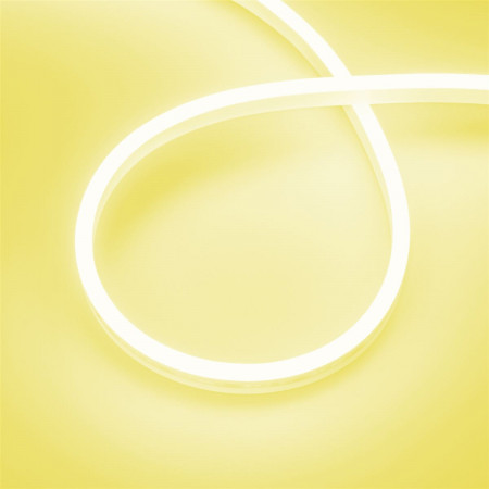 Светодиодная лента герметичная AURORA-PS-A120-12x6mm 24V Yellow (10 W/m, IP65, 2835, 5m), Arlight
