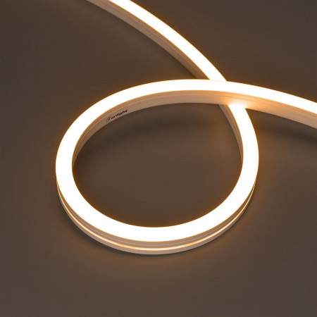 Гибкий неон герметичный MOONLIGHT-SIDE-A140-12x17mm 24V Warm2400 (9.6 W/m, IP67, 5m, wire x2), Arlight