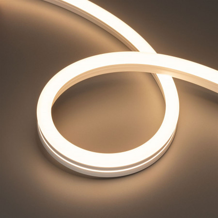 Гибкий неон герметичный MOONLIGHT-SIDE-A140-12x24mm 24V Warm3000 (9.6 W/m, IP68, 5m, wire x2), Arlight