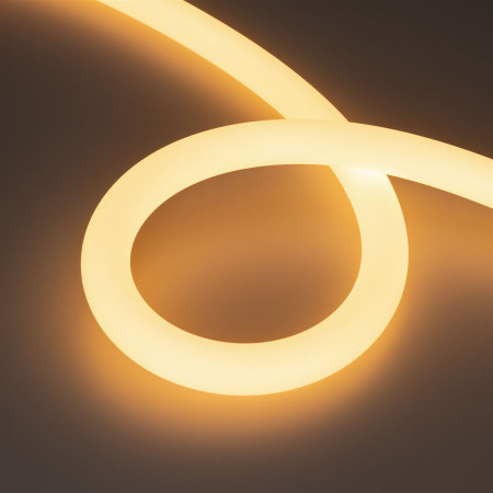 Гибкий неон герметичный MOONLIGHT-TOP-A336-D25mm 24V Warm2700 360deg (14.4 W/m, IP65, 2835, 5m, wire x1), Arlight