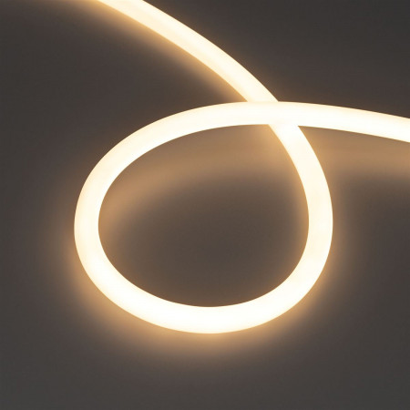 Гибкий неон герметичный MOONLIGHT-TOP-M560-D13mm 24V Warm3000 360deg (8.6 W/m, IP65, 5m, wire x1), Arlight