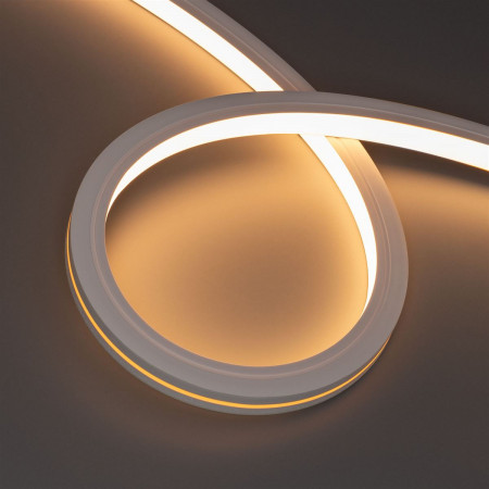 Гибкий неон герметичный MOONLIGHT-TOP-X280-16x16mm 24V Warm 2700 (10W/m, IP67, 15m, wire x1), Arlight