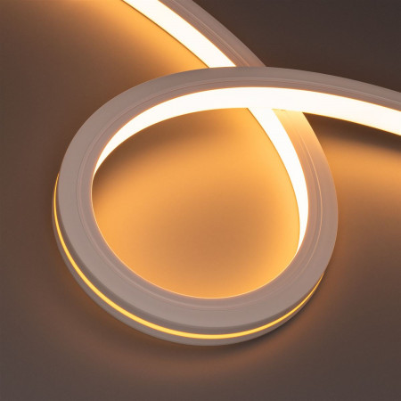 Гибкий неон герметичный MOONLIGHT-TOP-X280-20x20mm 24V Warm2300 (10 W/m, IP67, 15m, wire x1), Arlight